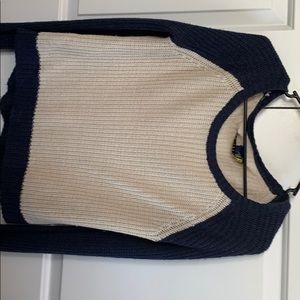 Blue and Cream sweater